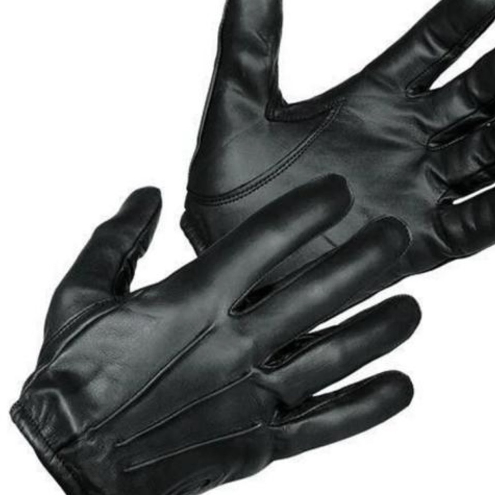 New black leather tactical duty search Gloves